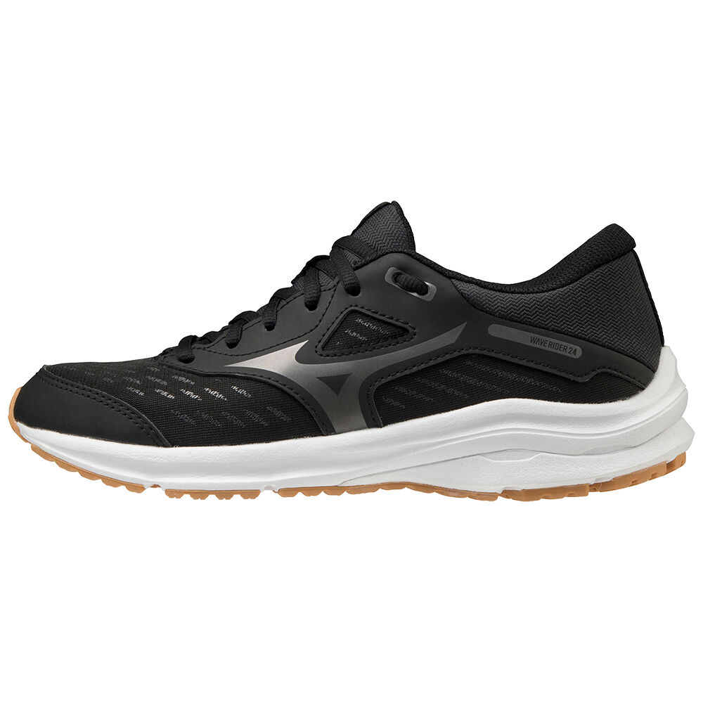 Zapatillas Running Mizuno Wave Rider 24 Hombre Negras/Gris Comprar BSMK-31086